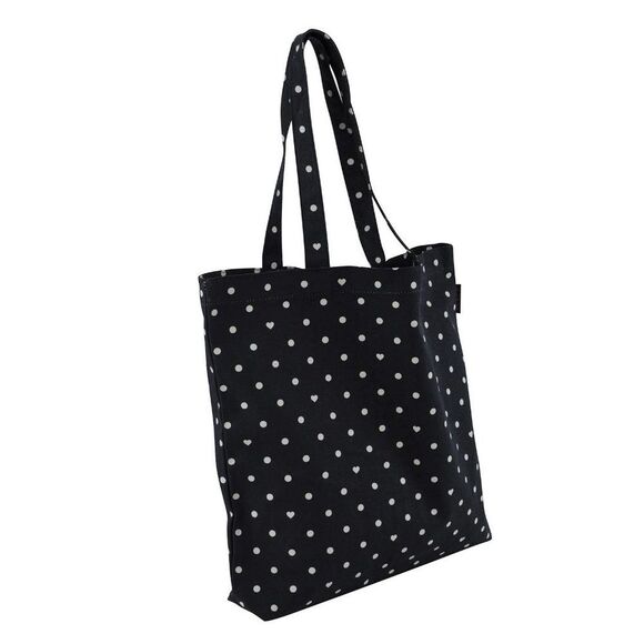 NWT Jcrew Heart Dot Canvas Book Lunch Tote - Picture 6 of 9